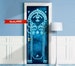 Magic Gates - Peel & Stick Door Mural, Fantasy Wrap, Removable Cling, Sticker, Cover, Decal. Custom size  