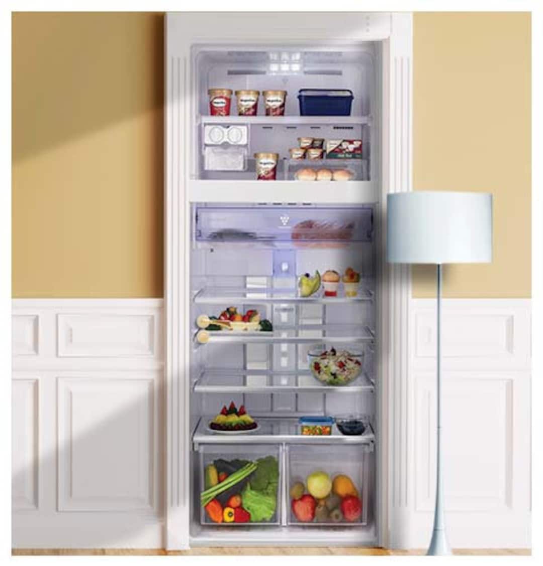 Open Refrigerator Mural for Door, Wall, Fridge, Sticker, Peel Stick