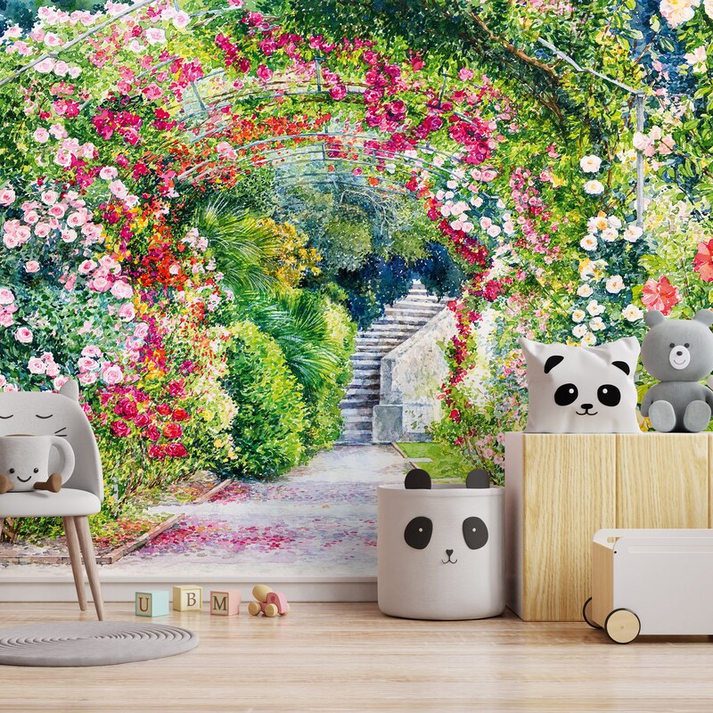 Garden Wall Mural - Etsy