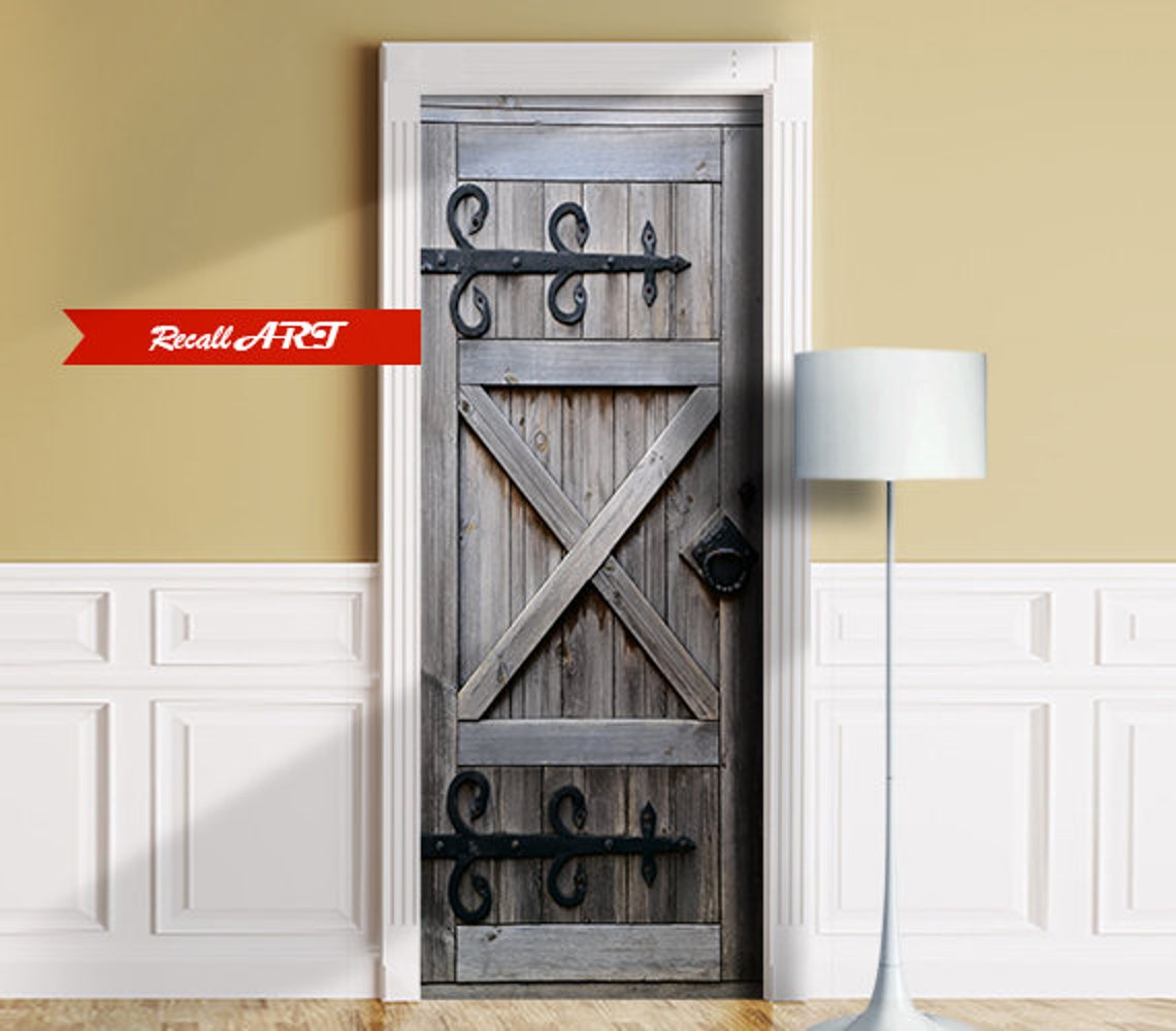 Barn Door Peel & Stick Mural Cover Decal Wrap Sticker Etsy