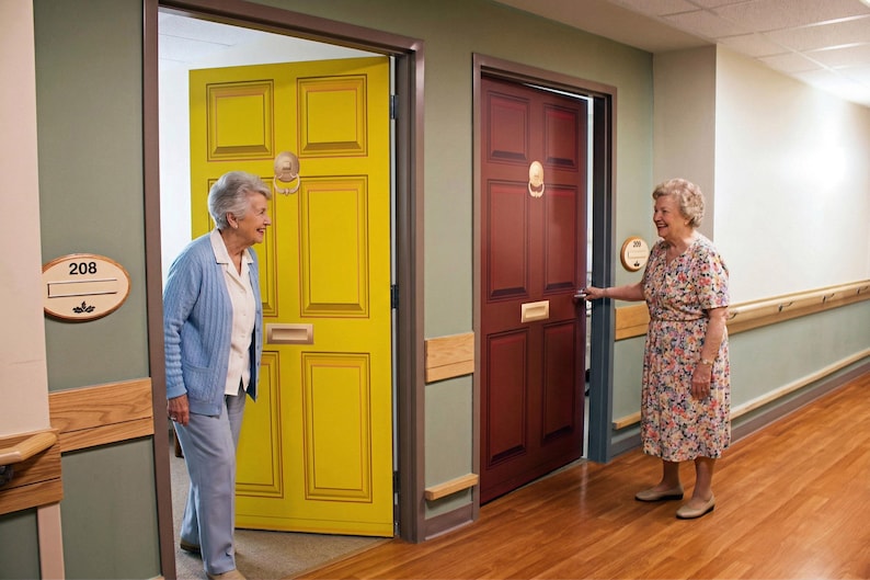Dementia Friendly Door Wrap For Memory Care Removable Door Mural For dementia-friendly-door-wrap-for-memory-care-removable-door-mural-for