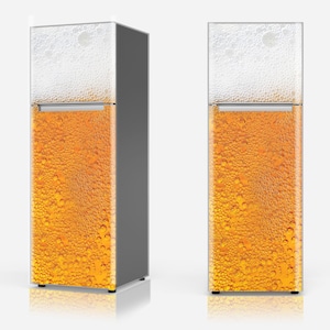 Autocollant amovible pour réfrigérateur ou porte de bière, couverture autocollante, fenêtre autocollante, mur. Personnage de dessin animé, caverne d'homme, bulles, pub