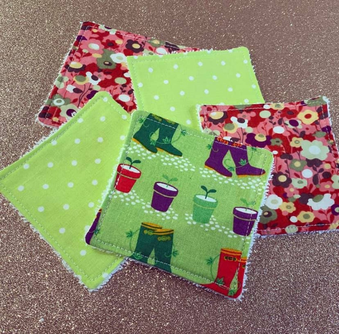 Set of 5 Beautiful Reusable Face Pads Etsy