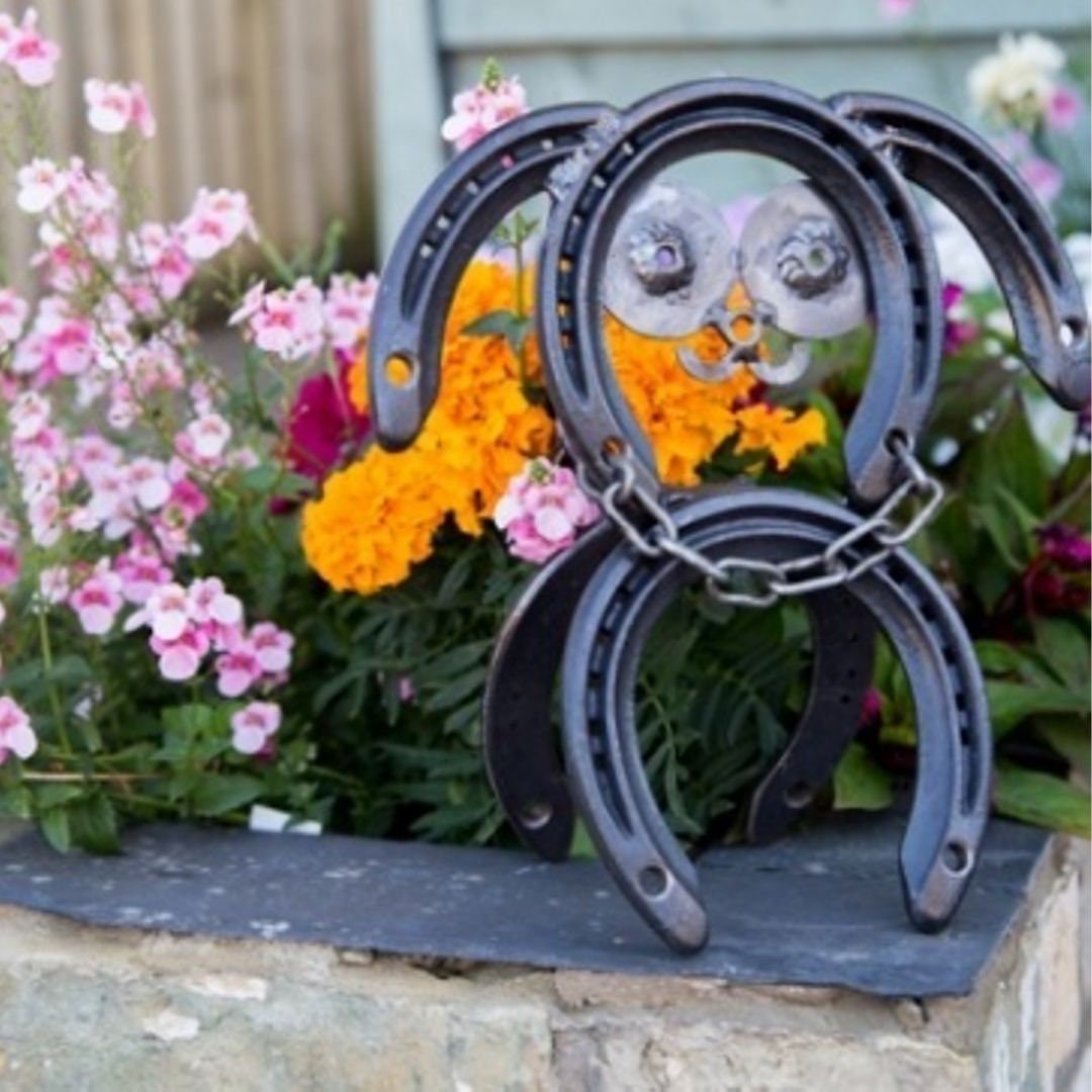 Dog made from horseshoes doggy lover gift Etsy