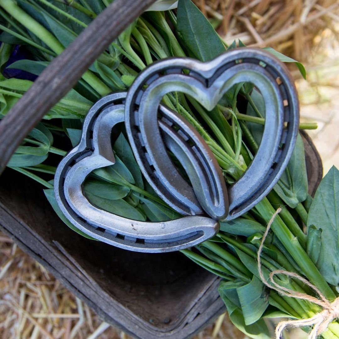 Handmade Horseshoe Linked Hearts Lucky Horse Lover Wedding Etsy UK