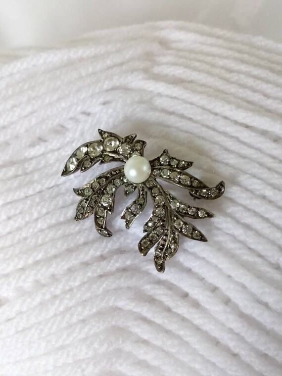 Vintage Art Deco English Sterling Silver Paste And
