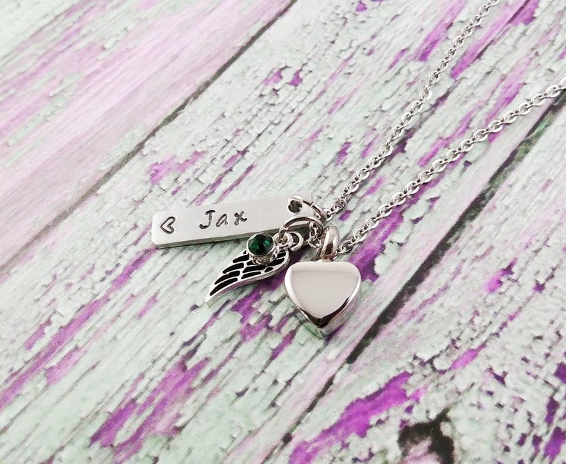 Heart Urn Necklace Stillborn Baby Memorial Cremation Jewelry Cremation Necklace Urn Necklace