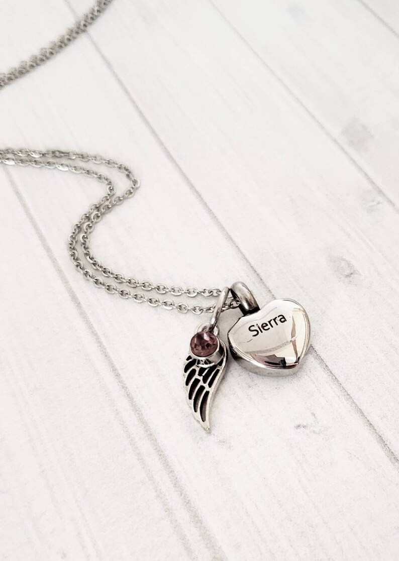 Cremation Jewelry Ashes Necklace. Urn Necklace Miscarriage Etsy