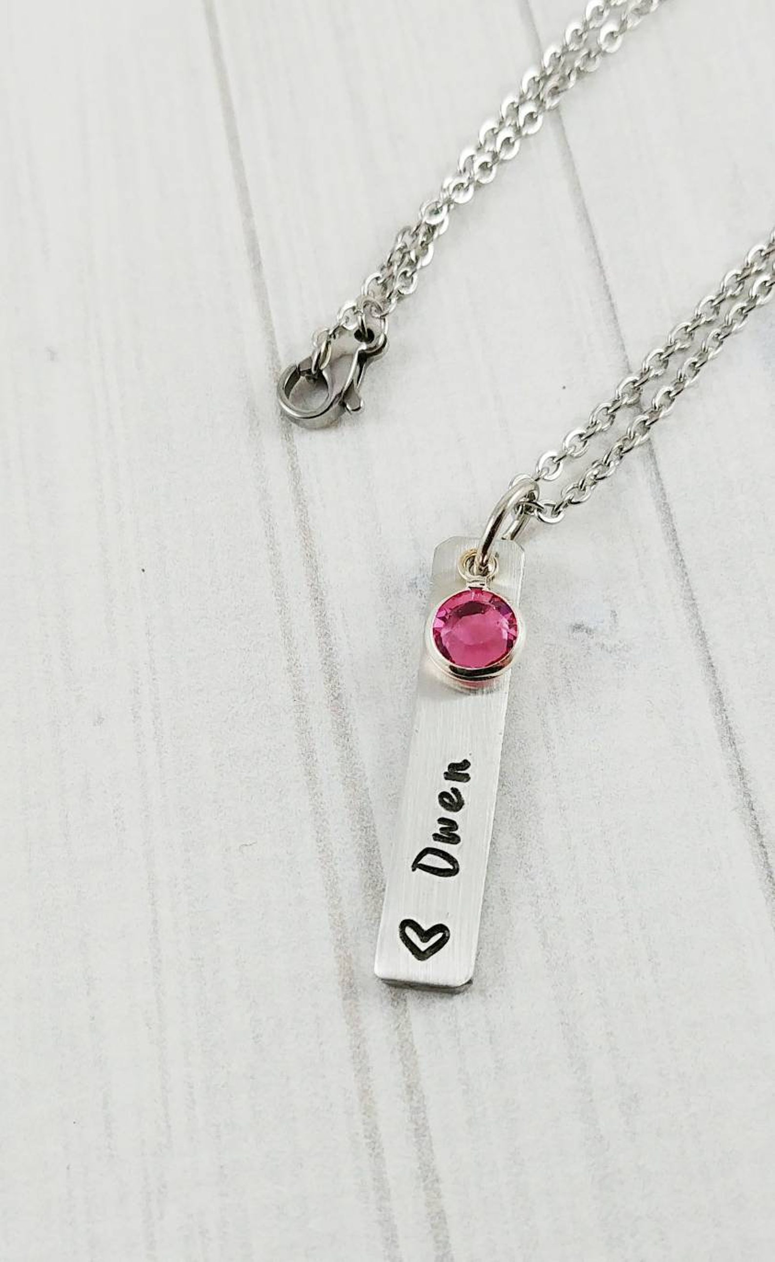Grandma Necklace Little Girl Necklace Name Plate Necklace Etsy