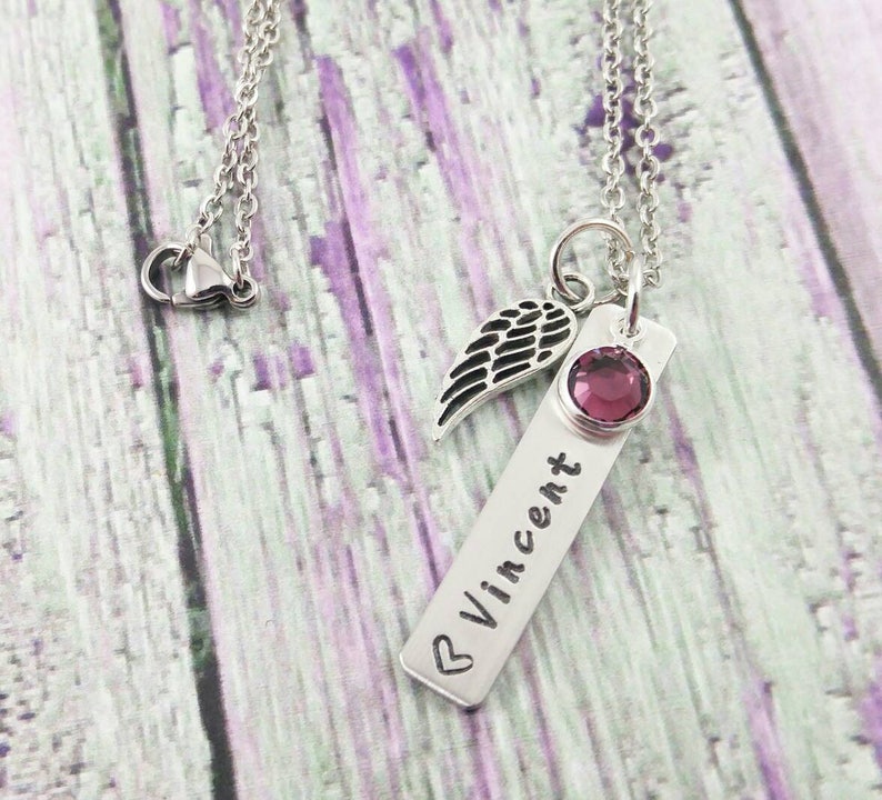Stillborn Infant Loss Necklace Jewelry Angel Baby Necklace Etsy