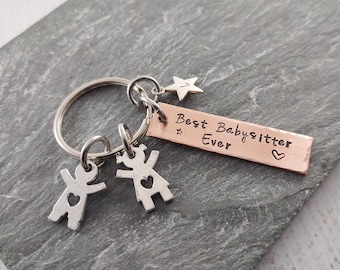 Nanny Gift, Nanny Gifts. Gifts For Babysitter. Preschool Teacher, Thank You Gift. Appreciation Gift. Keychain for Babysitter.