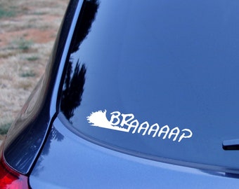 Braaap Motocross Vinyl Decal - Dirt Bike Car or Laptop Sticker