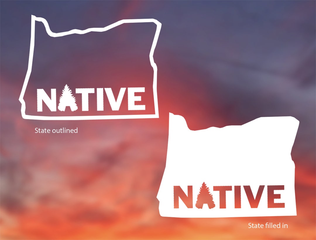 Oregon Native Tree Vinyl Decal: Car, Window, Computer Sticker - Etsy