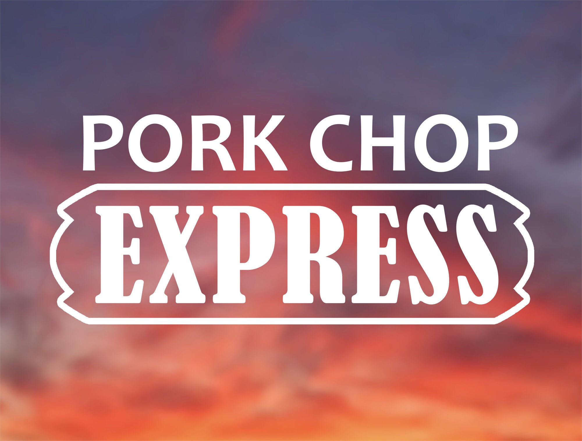 Pork Chop Express Vinyl Sticker Decal for Car Window Water Etsy