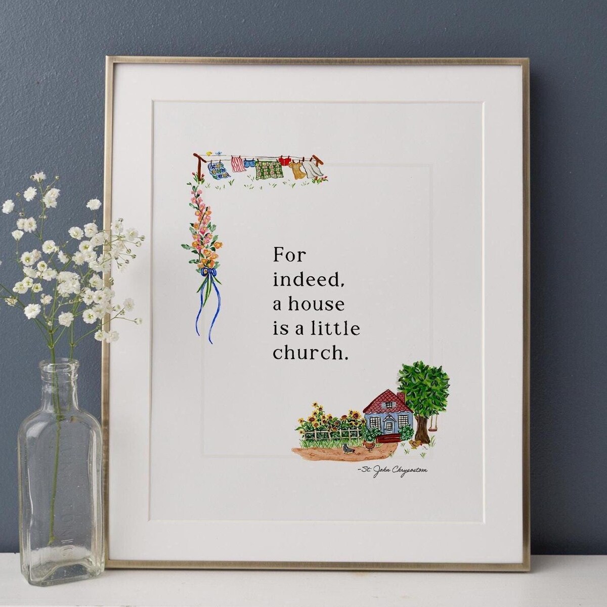 Little House Art Print - 5x7"