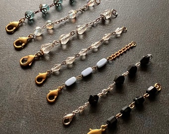 Vintage Glass Rosaries, Extender Chains