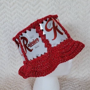 Handmade Crochet Beer Can Hat