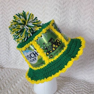Handmade Crochet Beer Can Hat