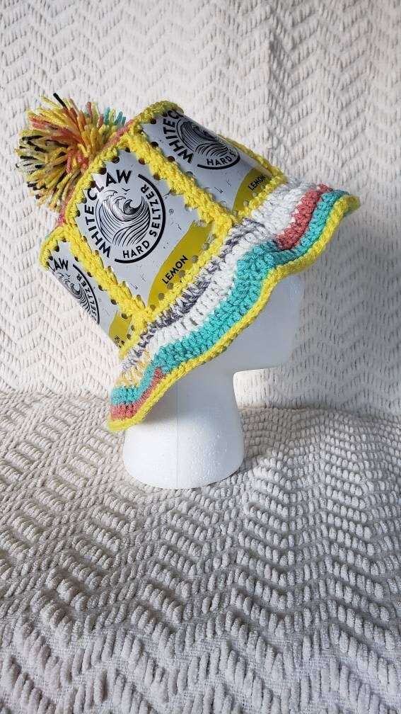 White Claw Lemon Handmade Crochet Beer 