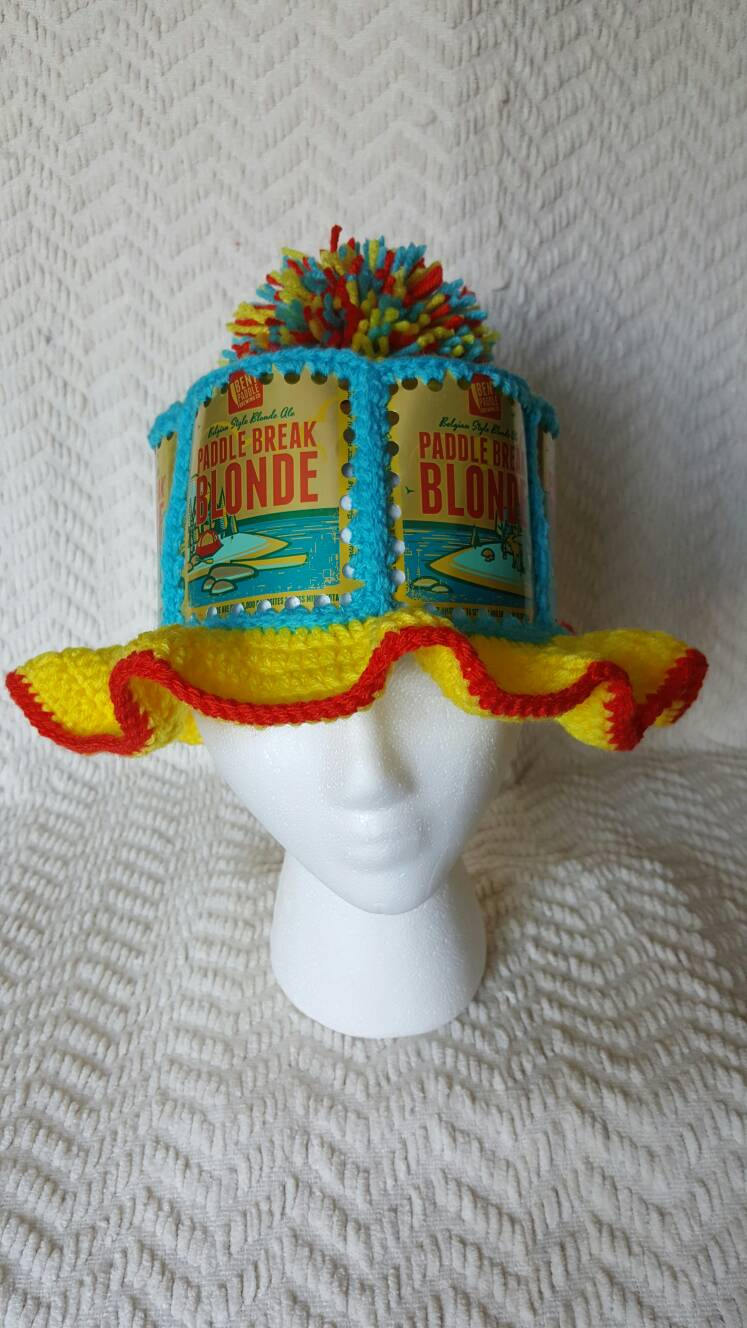 Handmade Crochet Beer Can Hat Etsy