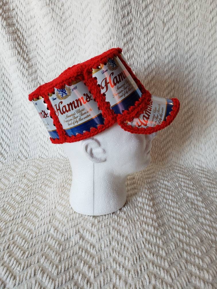 Handmade Crochet Beer Can Hat - Etsy 