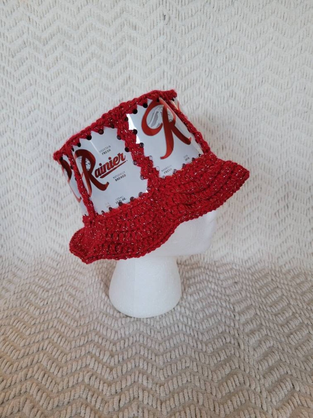 Handmade Crochet Beer Can Hat Etsy
