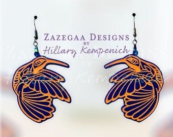 2022 Hummingbird - Orange on Blue