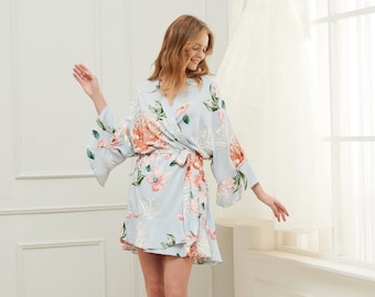 ruffle sleeve robe