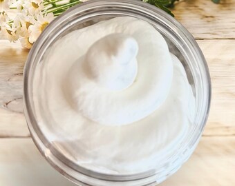 Unscented All Natural Whipped Body Butter Shea Butter Avocado Butter Body Butter Whipped Lotion Natural Body Butter No Preservatives