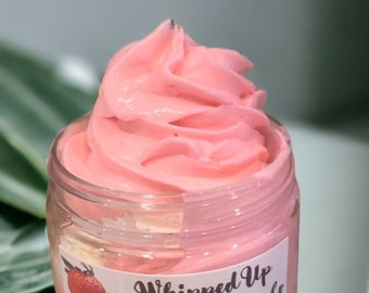 Gift Idea Juicy Strawberry Whipped Body Butter with Kokum, Avocado & Shea Butter