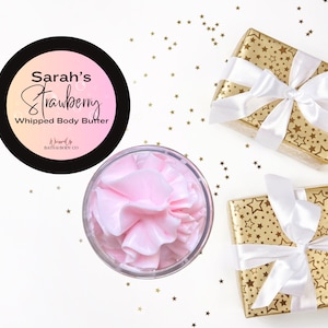 Whipped Body Butter Personalized with Name Gift - Personalized Body Butter - Over 40 Body Butter Scents - Custom Name Body Butter Gift