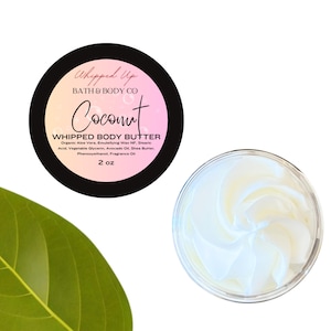Coconut Whipped Body Butter - Whipped Shea Butter - Coconut Scented Lotion - Non Greasy Body Butter -Smooth Body Butter - Gift Idea for Mom