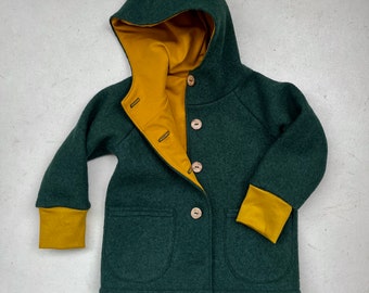 JACKE aus Walk für Kinder TANNENGRÜN