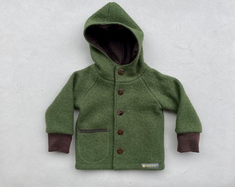 JACKE aus Walk für Kinder GRÜN