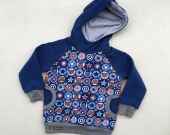 Hoodie für Jungs LOTHAR Kapuzenpullover Sweatshirt Gr. 104