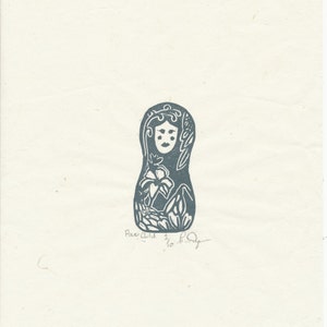 Flower Child // Original Block Print