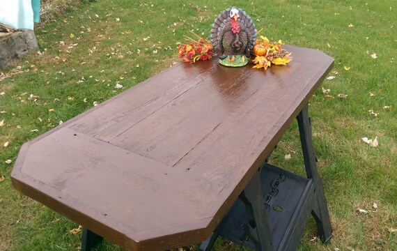 Reclaimed Barn Wood Farm Table Top 54 5 8 X 24 Etsy