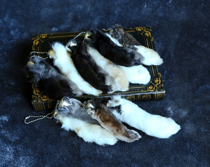 Real Lucky Rabbit Feet back Etsy