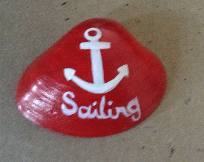 Hand Painted Seashell- Sailing
