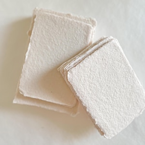 Oat Milk Handmade Paper, Deckled Edges Paper, Torn Edge Paper, Eco Friendly, Handmade in Australia, 100% Cotton Paper, DEPOSIT