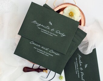 Oxblood Envelopes White Ink Printing Multiple Color Available High Quality Envelopes