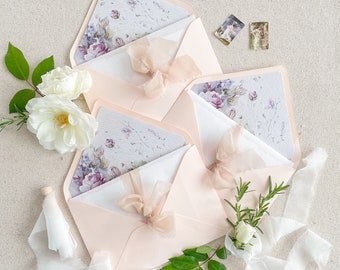 Soft Peach Envelopes en Envelope Liners, Premium Envelopes, Pack van x50, NEEM CONTACT met ons op voor aankoop