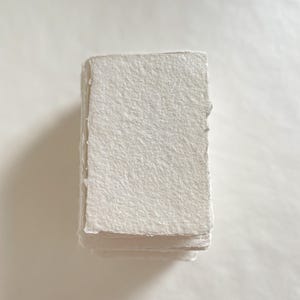 Pearl White Handmade Paper, Deckled Edges Paper, Torn Edge Paper, Eco Friendly, Handmade in Australia, 100% Cotton Paper, DEPOSIT