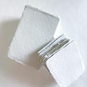 Pale Aqua Handmade Paper, Deckled Edges Paper, Torn Edge Paper, Eco Friendly, Handmade in Australia, 100% Cotton Paper, DEPOSIT