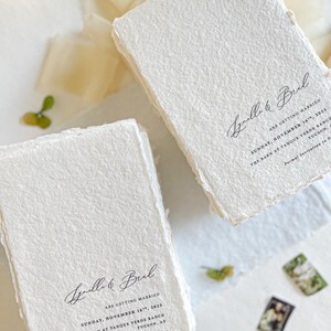 Cartes "Retenez cette date" faites main Marlee