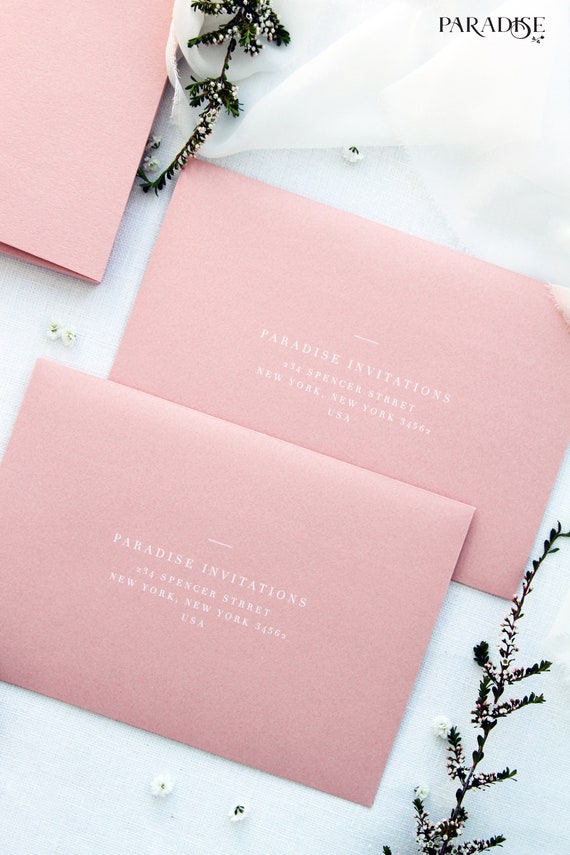Pearl Pink C6 A6 Coloured Envelopes For Greeting Cards Invitation Wedding x50 