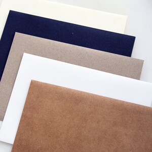 High-quality premium paper envelopes, all colors available, matt or metallics, Pack x50, PLEASE CONTACT us before purchasing image 3