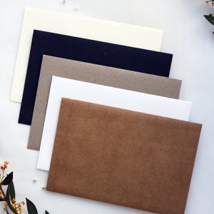 High-quality premium paper envelopes, all colors available, matt or metallics, Pack x50, PLEASE CONTACT us before purchasing image 2