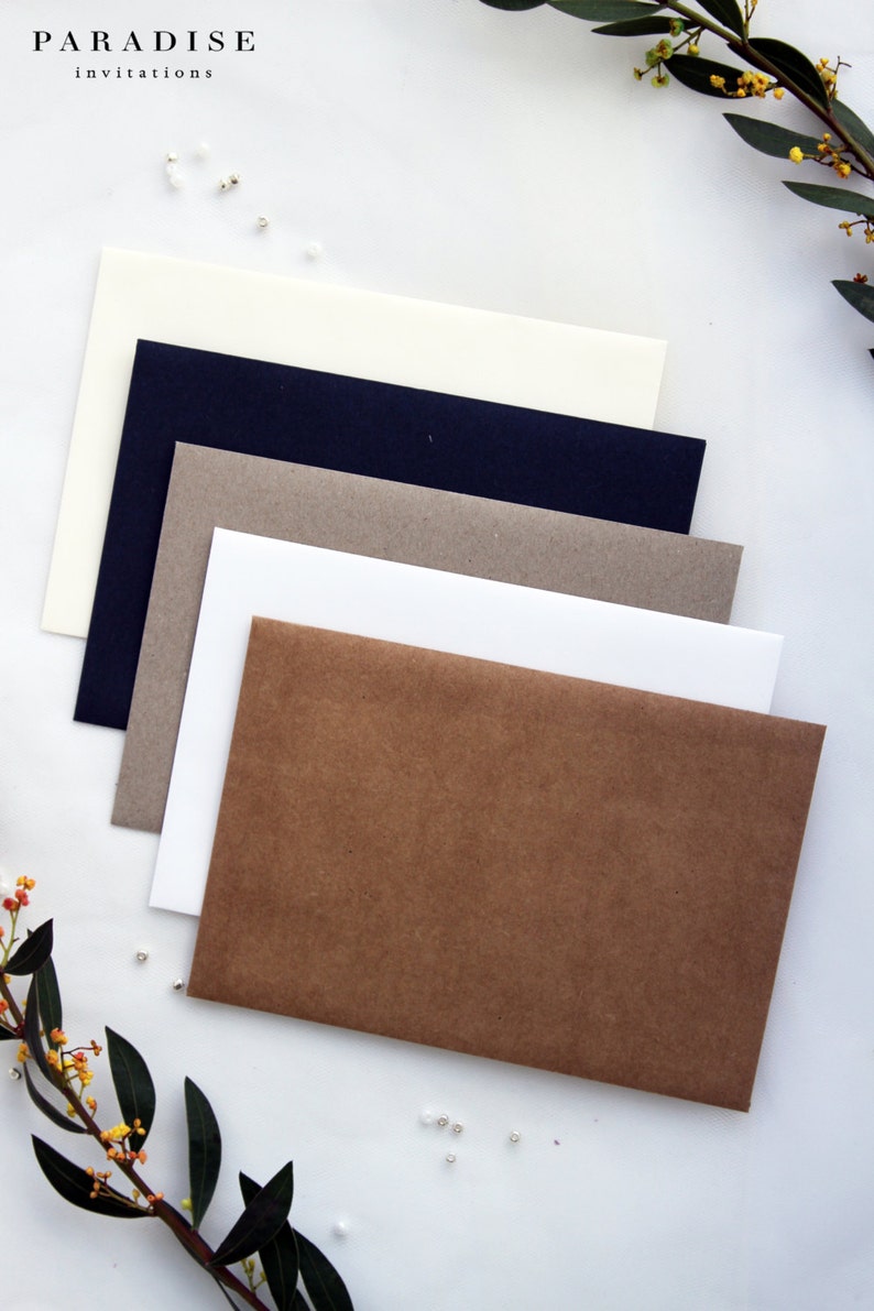 High-quality premium paper envelopes, all colors available, matt or metallics, Pack x50, PLEASE CONTACT us before purchasing image 2