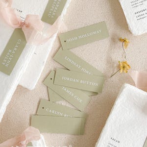 Martella Minimalist Place Cards, Printed Place Cards, Tented Cards, Name Cards, Escort Cards, Wedding Table, Wedding Stationery
